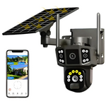 ☀️ Seguridad 360° Sin Cables: Cámara Solar Inteligente Mcasa PTZ360