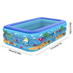 Piscina inflable rectangular para niños