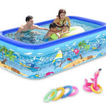 Piscina inflable rectangular para niños