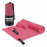 Toalla Microfibra 3 piezas. Deporte. Baño