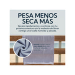 Toalla Microfibra Suede Gris - Secado Rápido Compacta