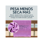 Toalla Microfibra Suede Morada - Secado Rápido Viajes