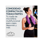 Toalla Microfibra Suede Morada - Secado Rápido Viajes